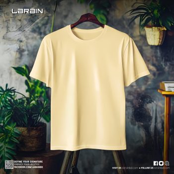 Premium Quality Solid T-shirt - Buiscuit