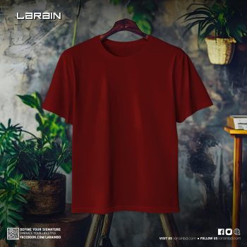 Premium Quality Solid T-shirt - Maroon