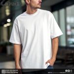 Mens Premium Drop Shoulder T-Shirt - White