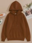 Premium Quality Solid Hoodie - Coffee