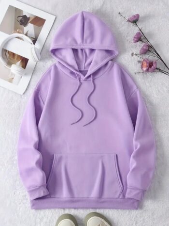 Premium Quality Solid Hoodie - Lavendar